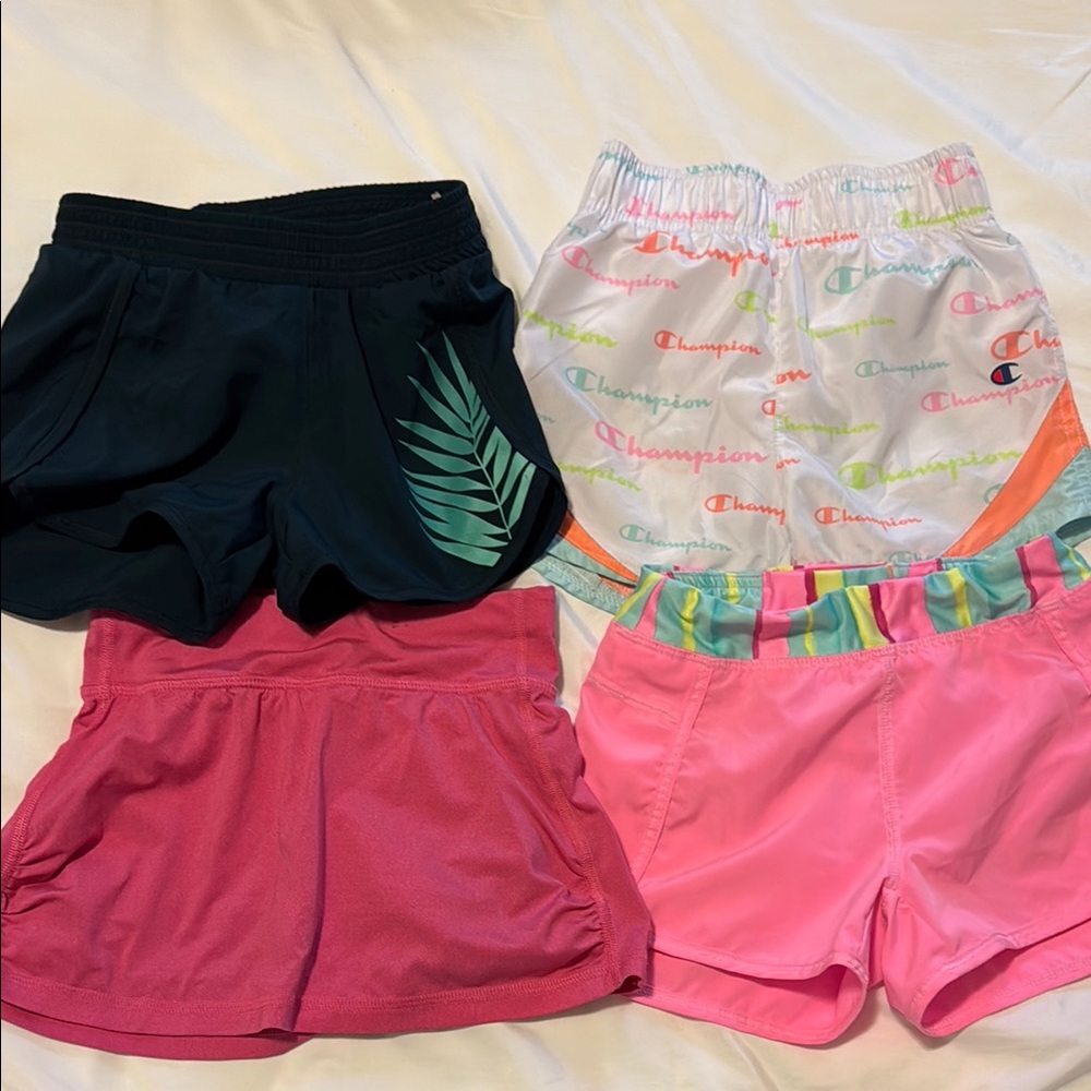 Lot of 4 Kids' Athletic Shorts/Skirt Set